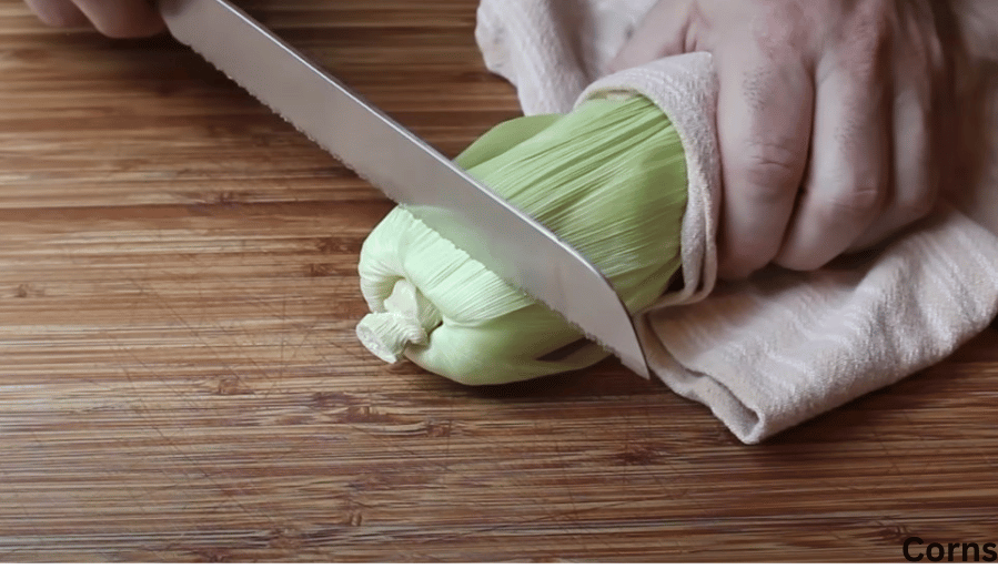 Perfect silk-free corn on the cob